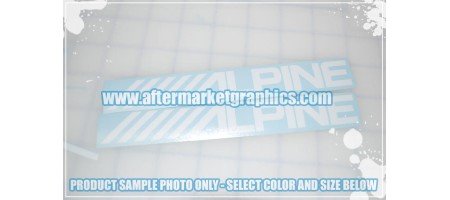 Alpine Audio Decals - Pair (2 pieces)